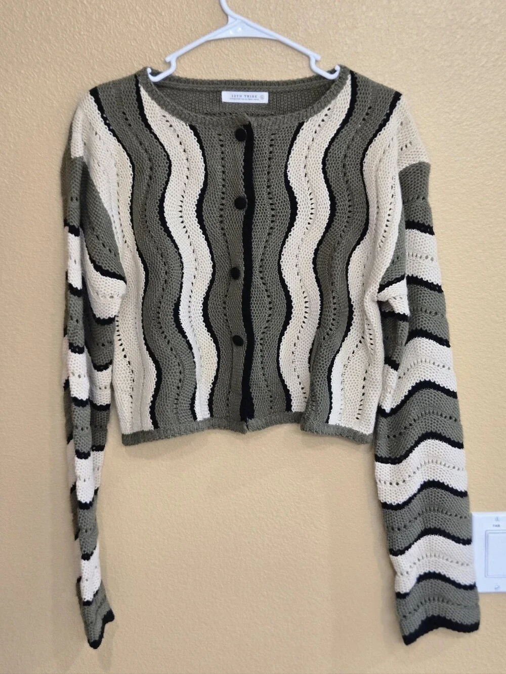Knit Button-Up Cardigan - Picture 1 of 5